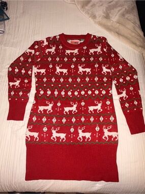 Tipsy Elves Christmas or Holiday Sweater Dress - Women’s Large